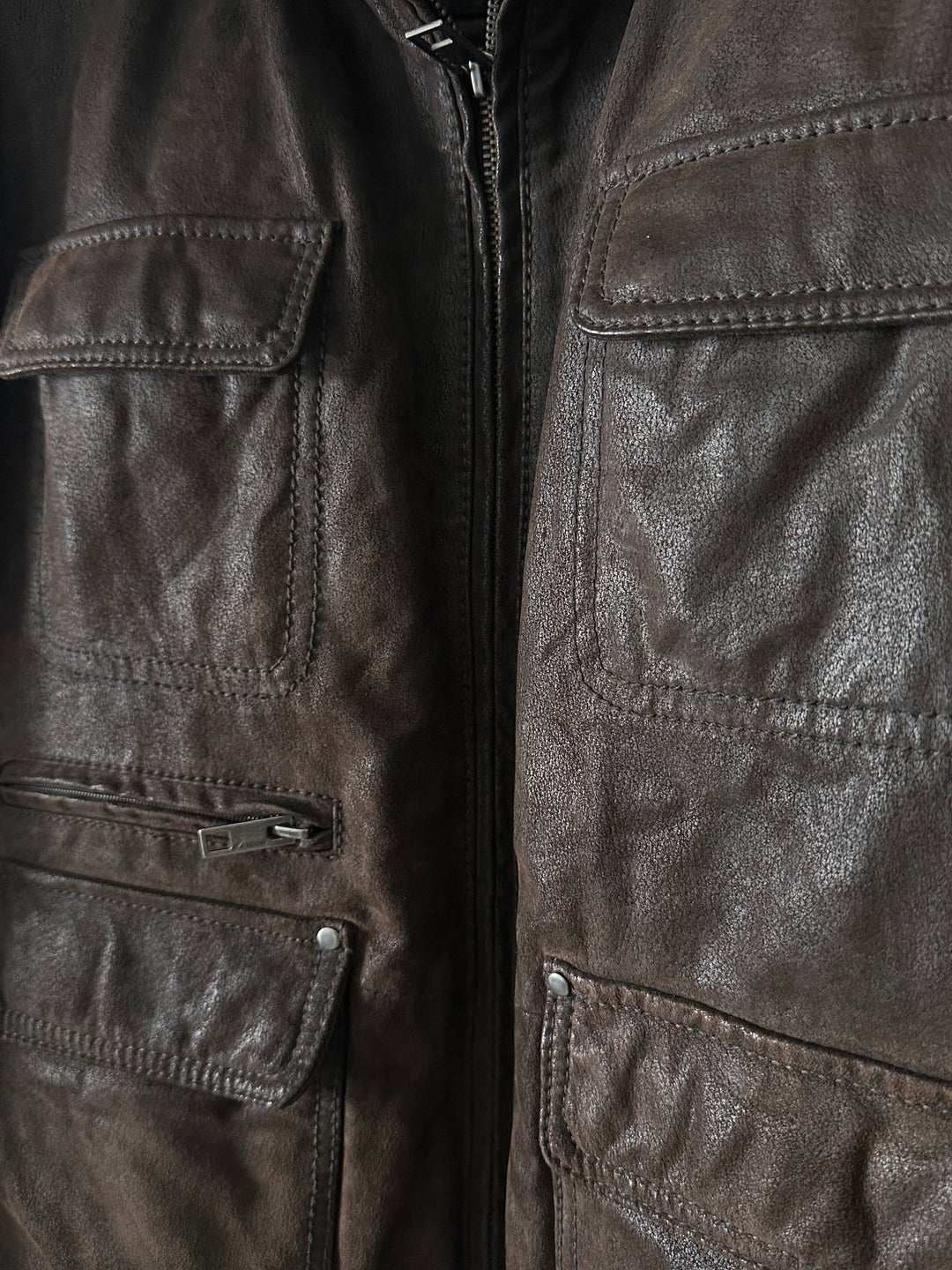 Giacca in pelle - XL