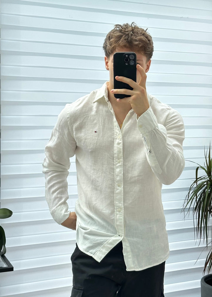Camicia Tommy Hilfiger in Lino - M