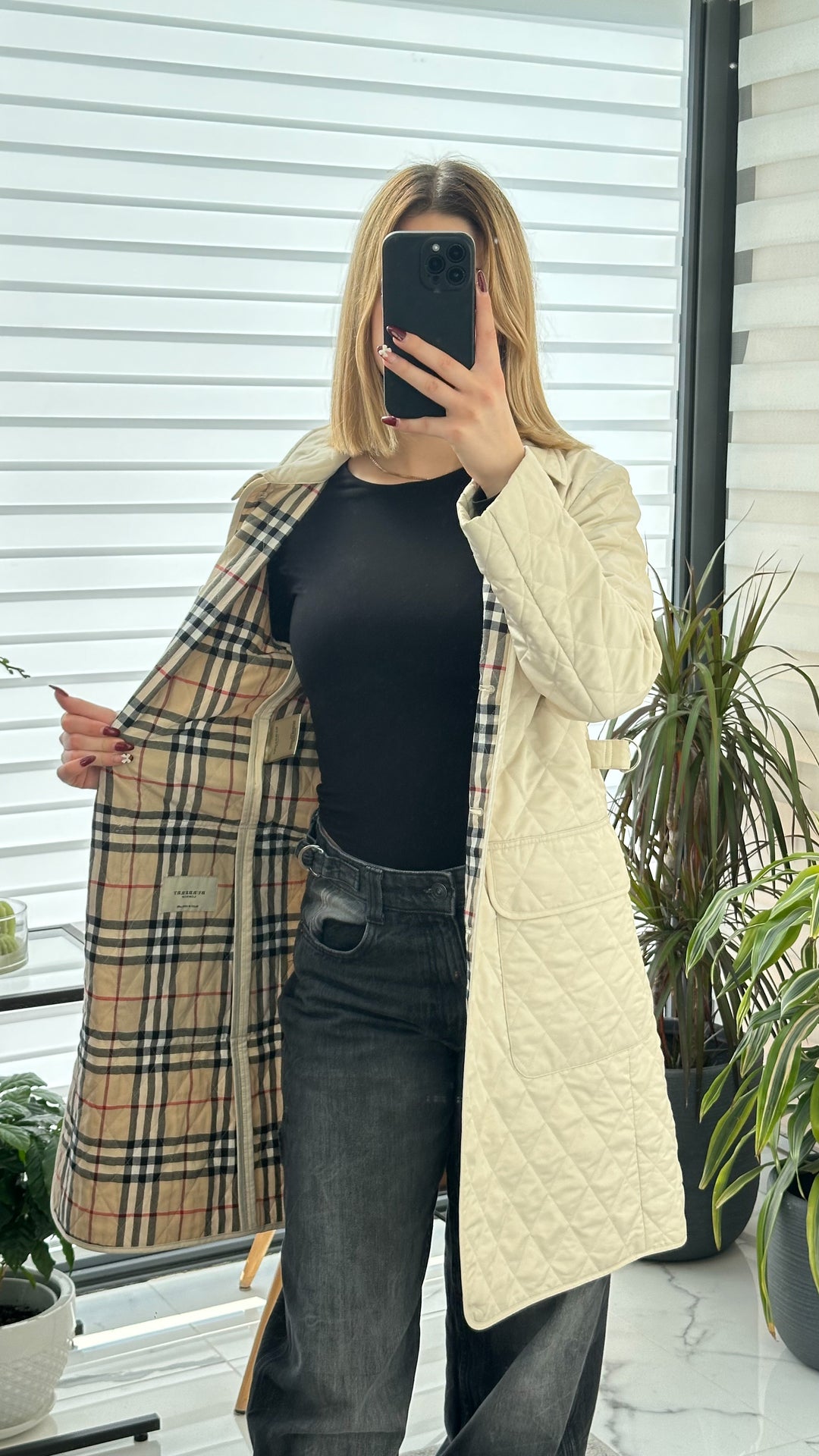 Giacca trapuntata Burberry - S