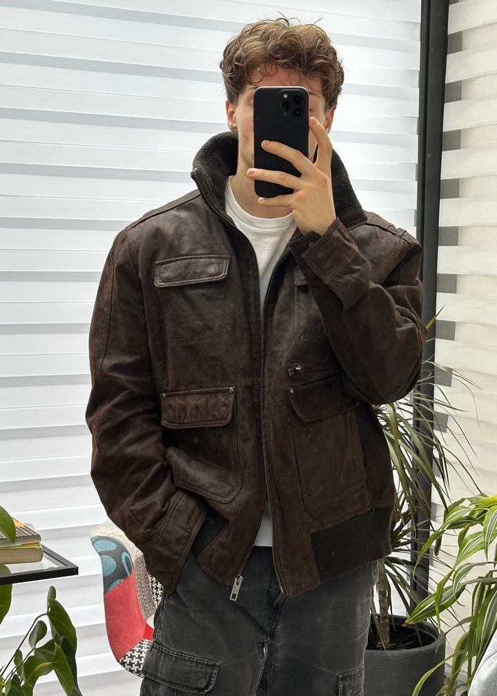 Giacca in pelle - XL