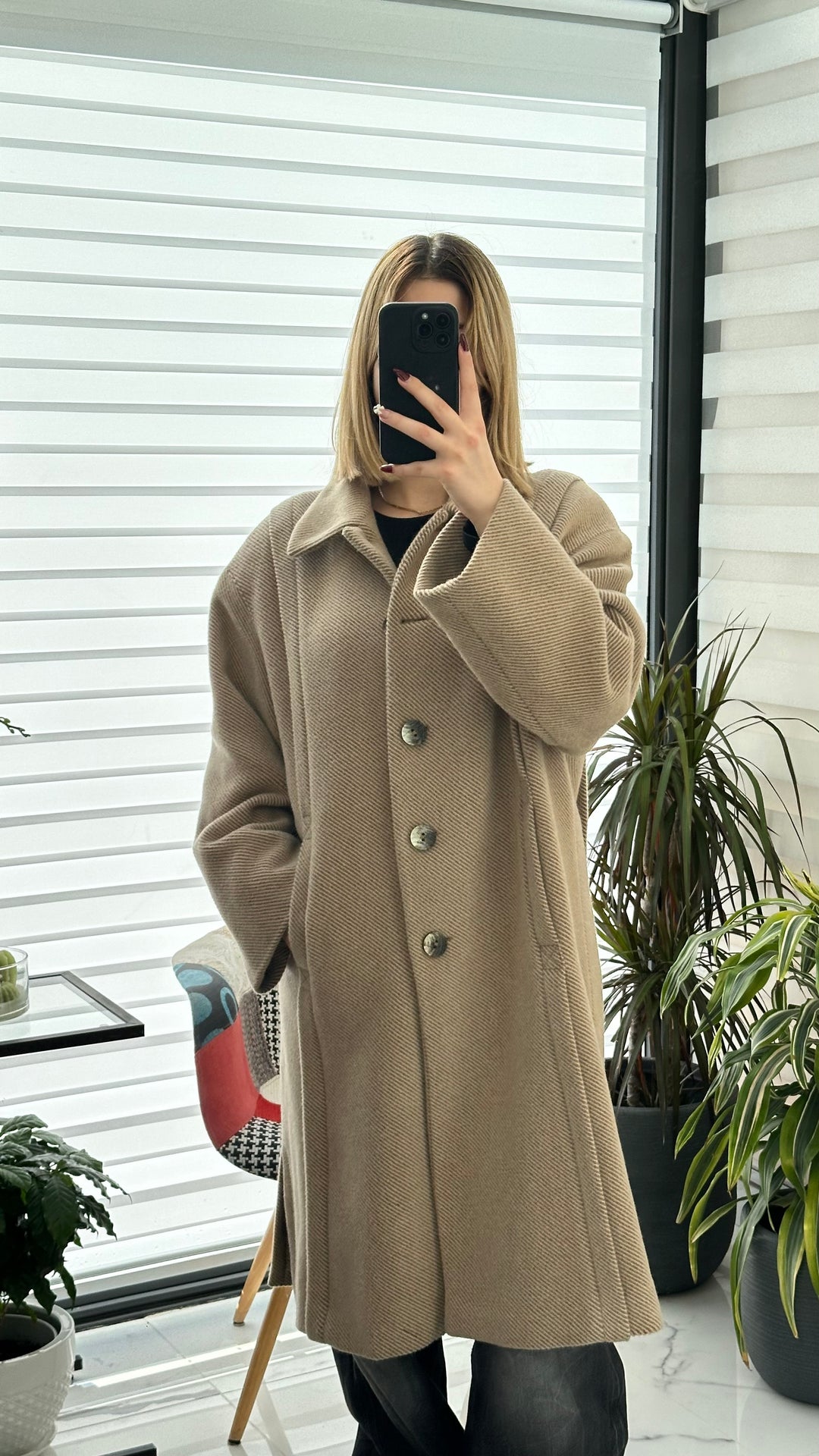 Cappotto Valentino 100% Lana - L