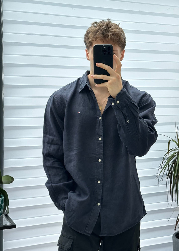 Camicia Tommy Hilfiger in Lino - XL