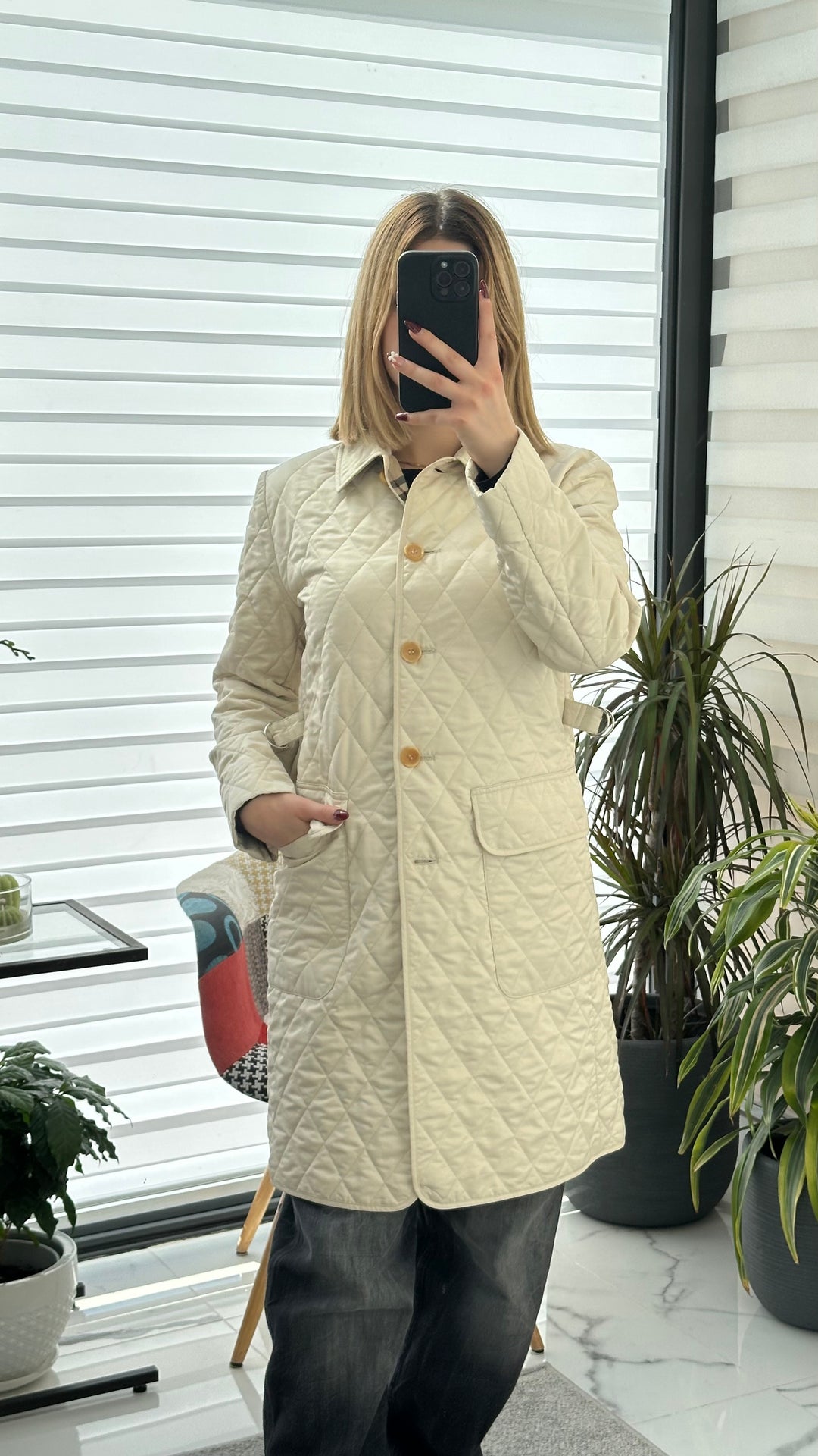 Giacca trapuntata Burberry - S