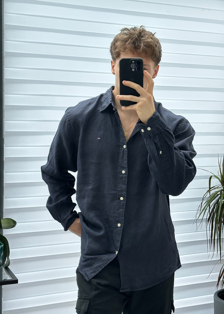 Camicia Tommy Hilfiger in Lino - XL