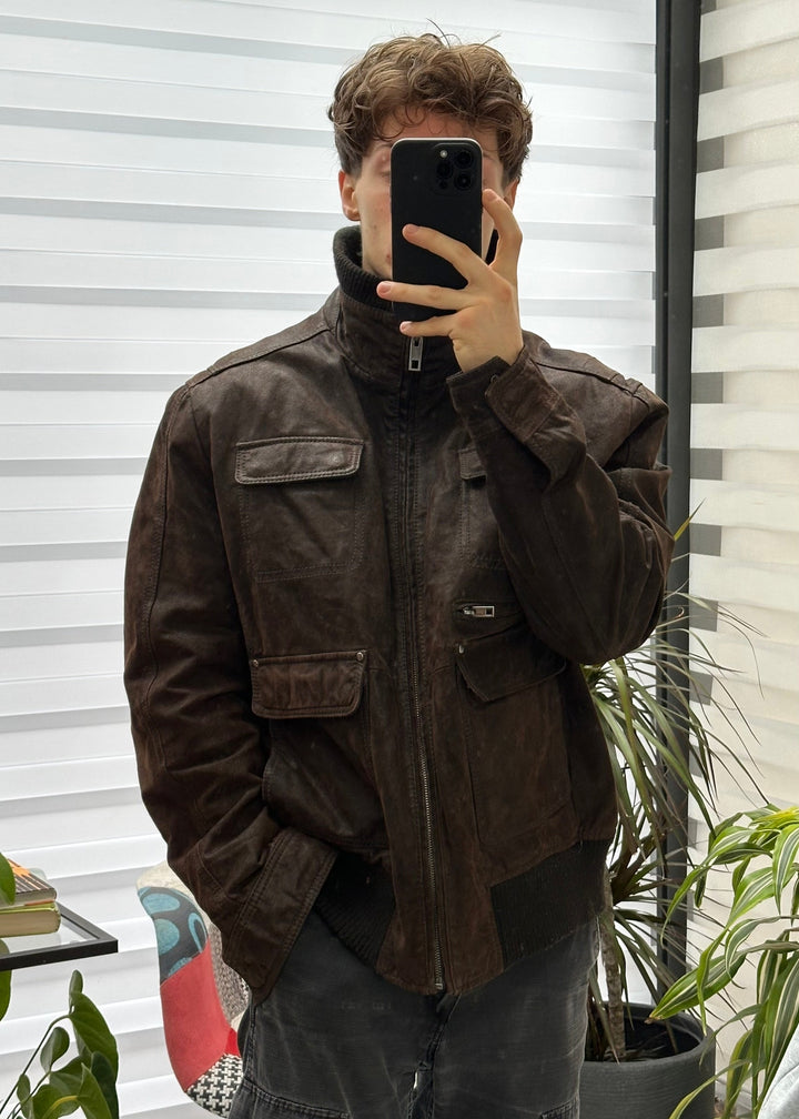 Giacca in pelle - XL