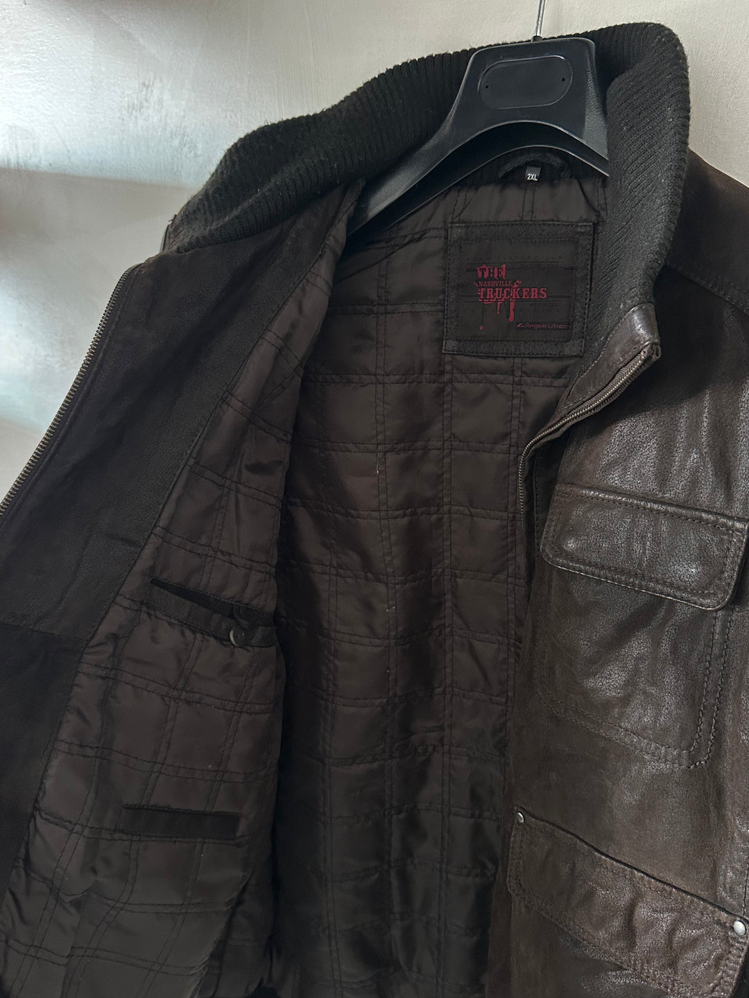 Giacca in pelle - XL