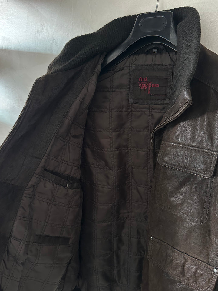 Giacca in pelle - XL