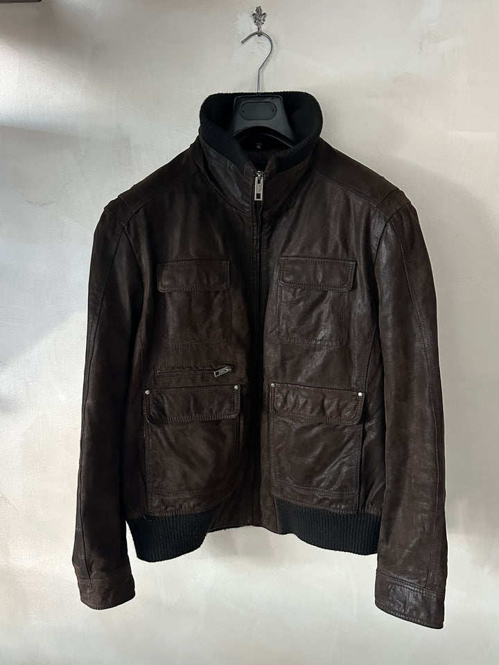 Giacca in pelle - XL